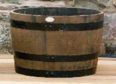 half oak barrel