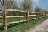 Cleft Chestnut Post and Rail Fencing
